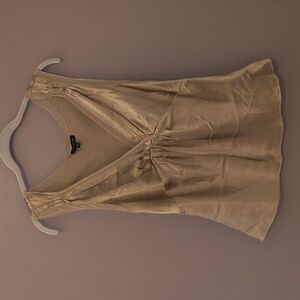 The Limited gold Silk top